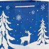 Hallmark 13″ Christmas Gift Bags – Snowflakes on Blue, Polar Bear, Snowy Woodland Scene (3 Large Blue Bags) for Holiday Parties, Winter Birthdays, Baby Showers(1 Count (Pack of 3))