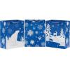 Hallmark 13″ Christmas Gift Bags – Snowflakes on Blue, Polar Bear, Snowy Woodland Scene (3 Large Blue Bags) for Holiday Parties, Winter Birthdays, Baby Showers(1 Count (Pack of 3))