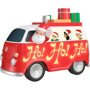 Hallmark Keepsake Christmas Ornaments 2025, Welcome to Elfville Candy’s Bakery, Set of 2, Gifts for Christmas Lovers(Here Comes Santa Claus)