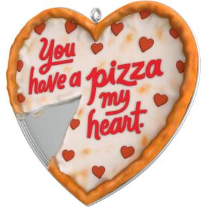 Hallmark Keepsake Christmas Ornaments 2025, Welcome to Elfville Candy’s Bakery, Set of 2, Gifts for Christmas Lovers(Pizza My Heart)