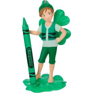 Hallmark Keepsake Crayola Christmas Ornament (Shamrock Fairy)(2024 Crayola Fairy)