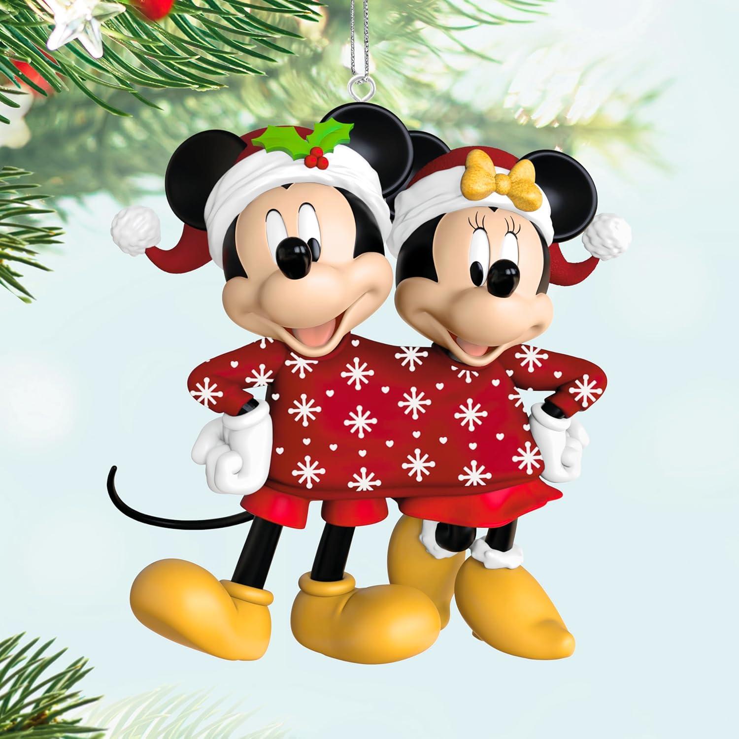 image:imageHallmark Keepsake Disney Christmas Ornament Mickey and Minnie SweaterSharing Sweethearts Gifts for Disney FansMickey and Minnie SweaterSharing