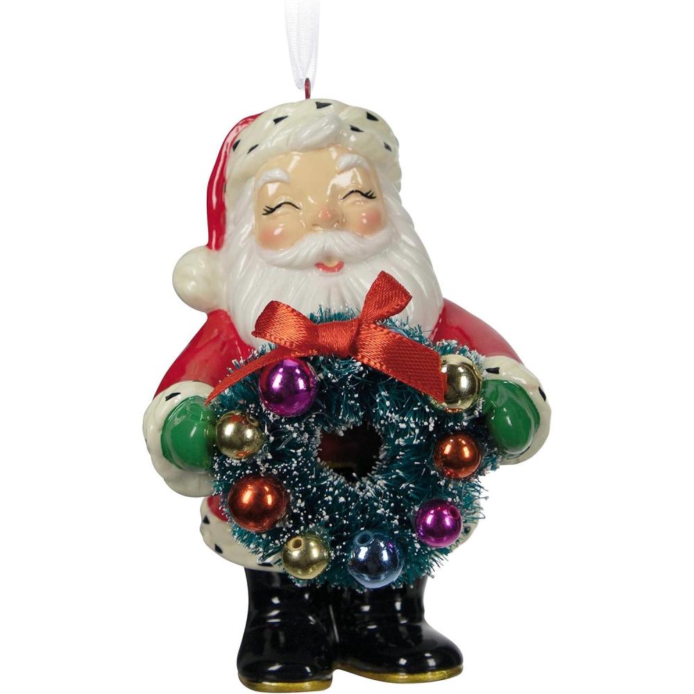image:imageHallmark Keepsake Christmas Ornament 2024 Christmas Cardinals Porcelain Gifts for Nature LoversJolly Santa