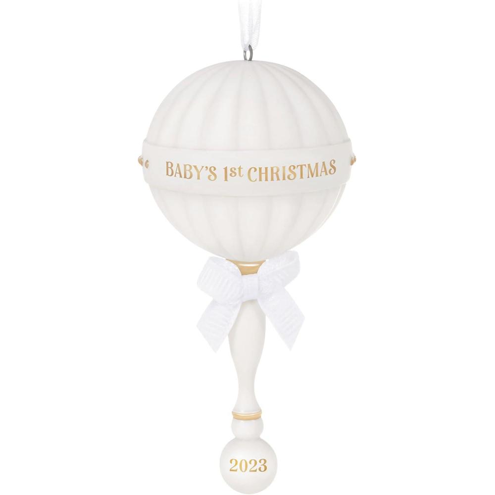 image:imageHallmark Keepsake Christmas Ornament 2025 Baby Boys First Christmas Elephant 20252023 Baby Rattle