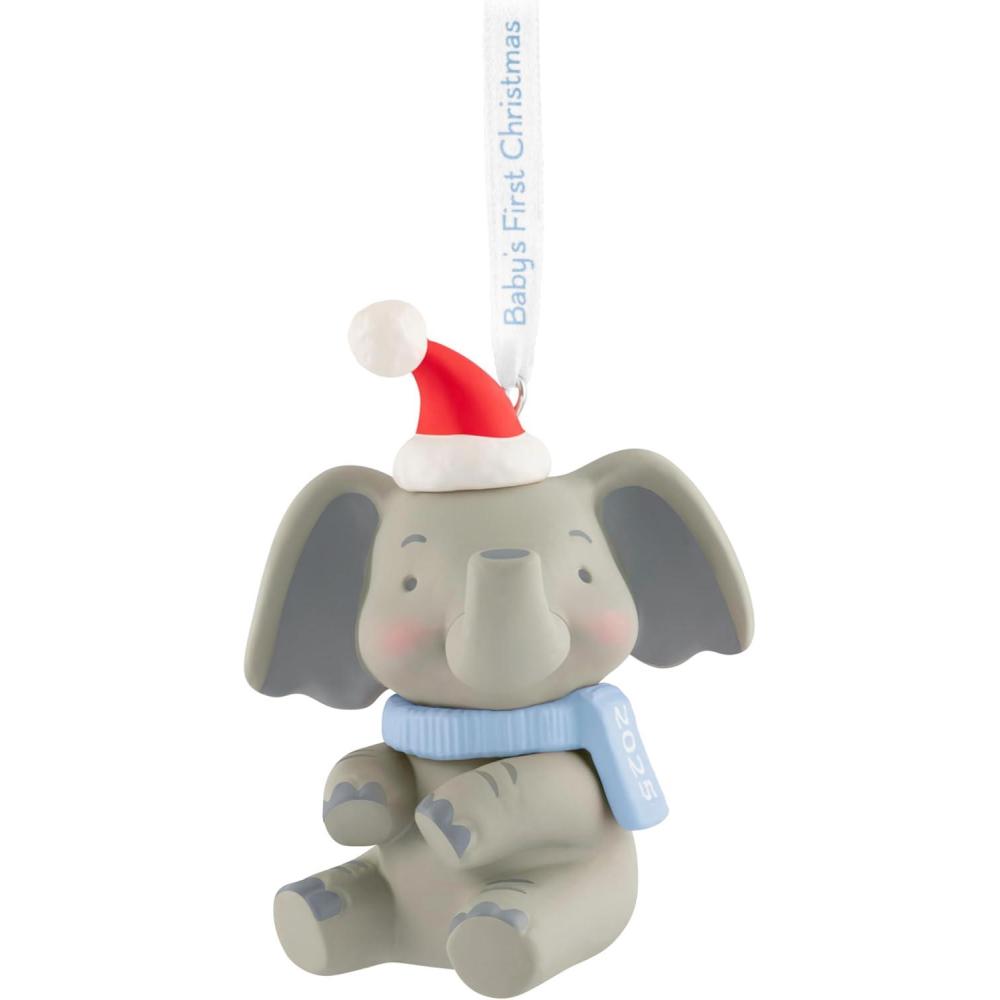 image:imageHallmark Keepsake Christmas Ornament 2025 Baby Boys First Christmas Elephant 2025Baby Boys First Christmas