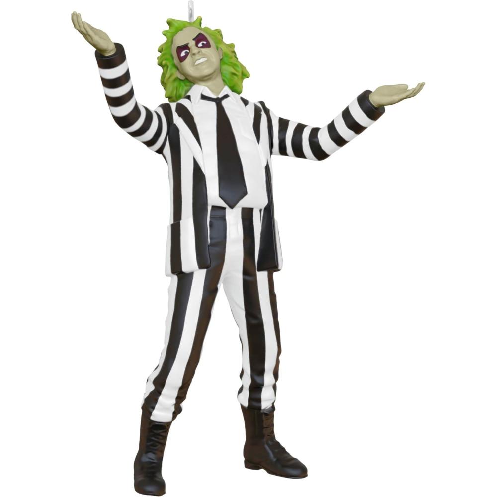 image:imageHallmark Keepsake Christmas Ornament Beetlejuice Here Lies Beetlejuice with Light Movie GiftsMini Beetlejuice