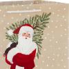 Hallmark 13″ Large Christmas Gift Bag Bundle (3 Bags: Joy Wreath on Gray, Rustic Santa with Tree, Happy Holidays on Red) for Friends, Family, Teachers, Coworkers(1 Count (Pack of 3))