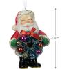 Hallmark Keepsake Christmas Ornament 2024, Christmas Cardinals, Porcelain, Gifts for Nature Lovers(Jolly Santa)
