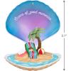 Hallmark Keepsake Christmas Ornament, Hello, Sunshine, Beach Gifts(Oceans of Good Memories)