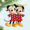 Hallmark Keepsake Disney Christmas Ornament, Mickey and Minnie Sweater-Sharing Sweethearts, Gifts for Disney Fans(Mickey and Minnie Sweater-Sharing)