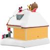 Hallmark Keepsake Disney Christmas Ornament, Mickey and Minnie Sweater-Sharing Sweethearts, Gifts for Disney Fans(The Merriest House in Town)