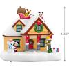 Hallmark Keepsake Disney Christmas Ornament, Mickey and Minnie Sweater-Sharing Sweethearts, Gifts for Disney Fans(The Merriest House in Town)