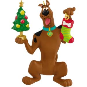 Hallmark Keepsake Christmas Ornament, Scooby-Doo Festive Scooby, Cartoon Gifts(Scooby-Doo Decorating Dog)