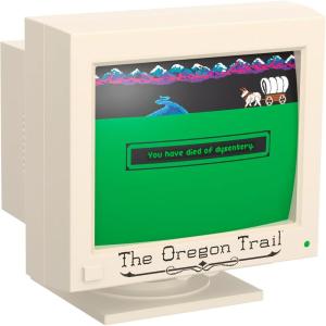 Hallmark Keepsake Christmas Ornament, The Oregon Trail with Light and Sound, Gifts for Gamers(The Oregon Trail)