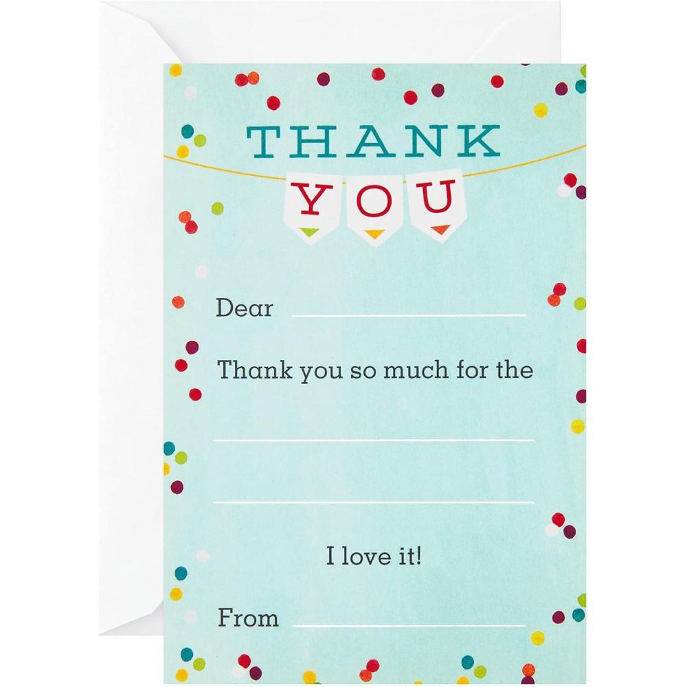 image:imageHallmark Kids Fill in the Blank Thank You Cards 20 Cards with Envelopes