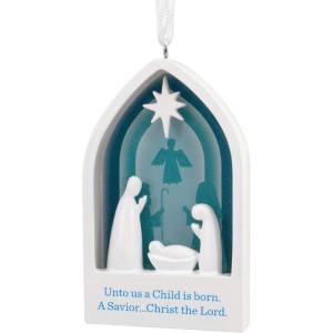 Hallmark Dayspring Jesus is The Gift Star Christmas Ornament(Nativity)