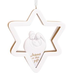 Hallmark Dayspring Jesus is The Gift Star Christmas Ornament(Star)