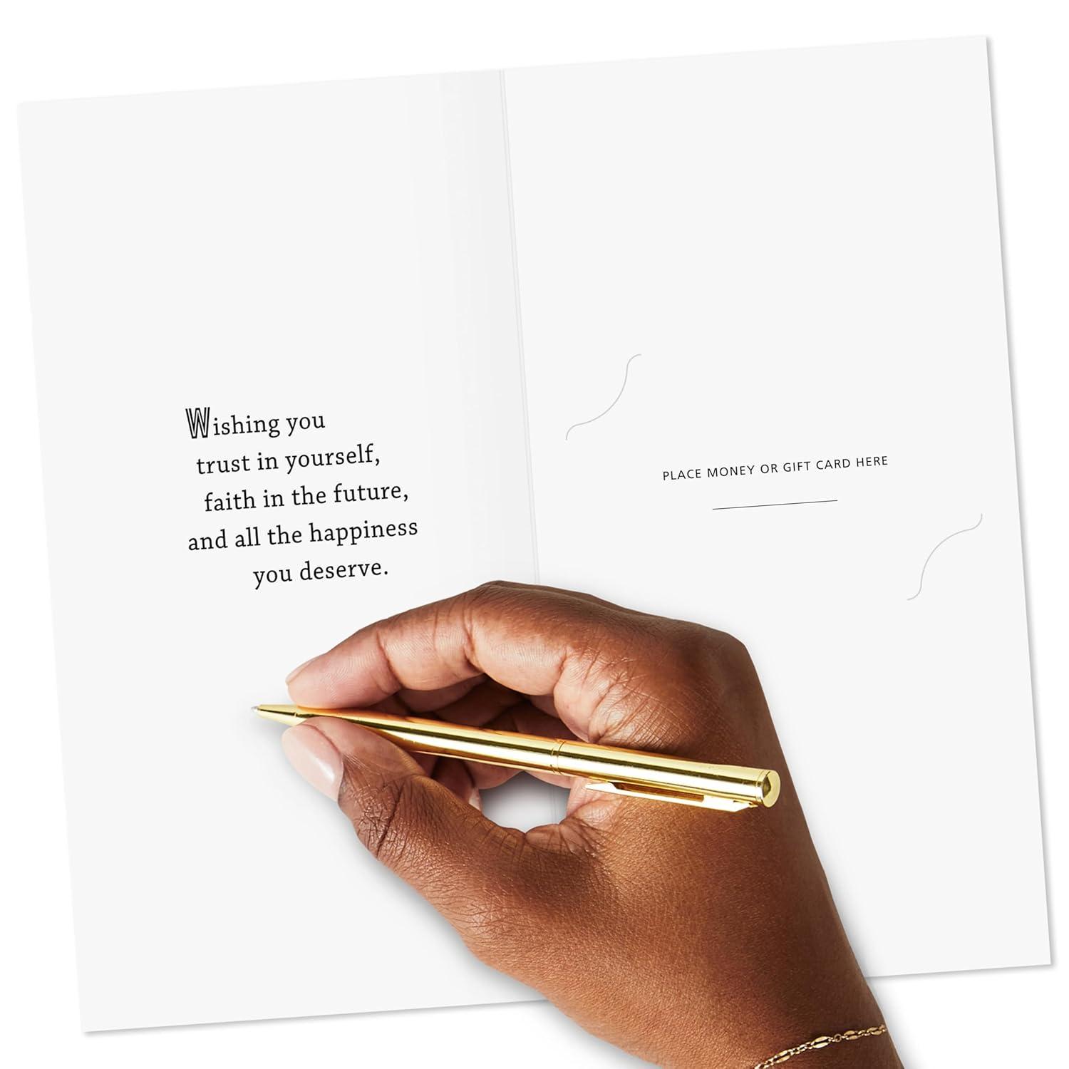image:imageHallmark YearDated Graduation Money Holder Cards Congrats 2026 Grad 10 Cards with Envelopes Black Blue Gold Foil
