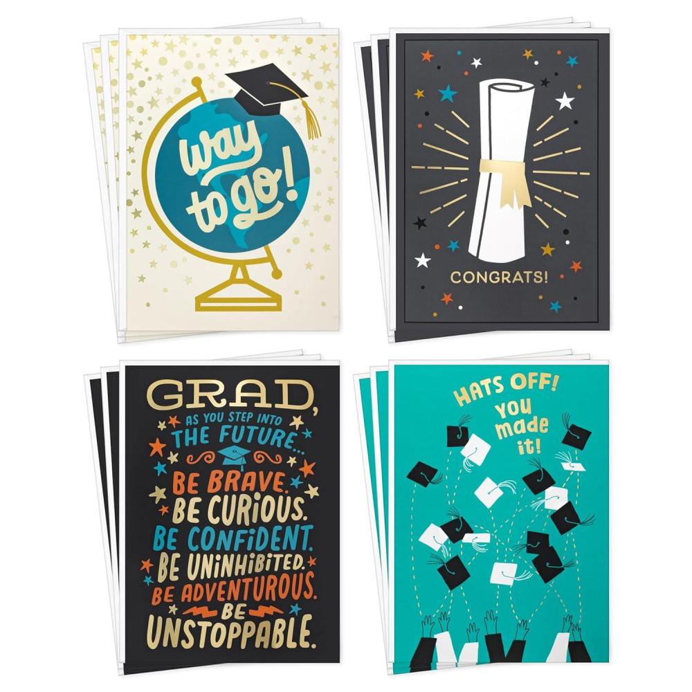image:imageHallmark Graduation Congrats Card Assortment 4 Designs 12 Cards with Envelopes for High School College University