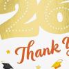 Hallmark Bulk Year-Dated Graduation 2026 Thank You Notes, Colorful Caps and Gold Foil (40 Blank Cards with Envelopes) for High School, College, University