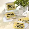 Hallmark Bulk Year-Dated Graduation Thank You Notes, 2026 Black with Gold Foil (40 Blank Cards with Envelopes) for High School, College, University