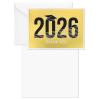 Hallmark Bulk Year-Dated Graduation Thank You Notes, 2026 Black with Gold Foil (40 Blank Cards with Envelopes) for High School, College, University