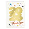 Hallmark Bulk Year-Dated Graduation 2026 Thank You Notes, Colorful Caps and Gold Foil (40 Blank Cards with Envelopes) for High School, College, University