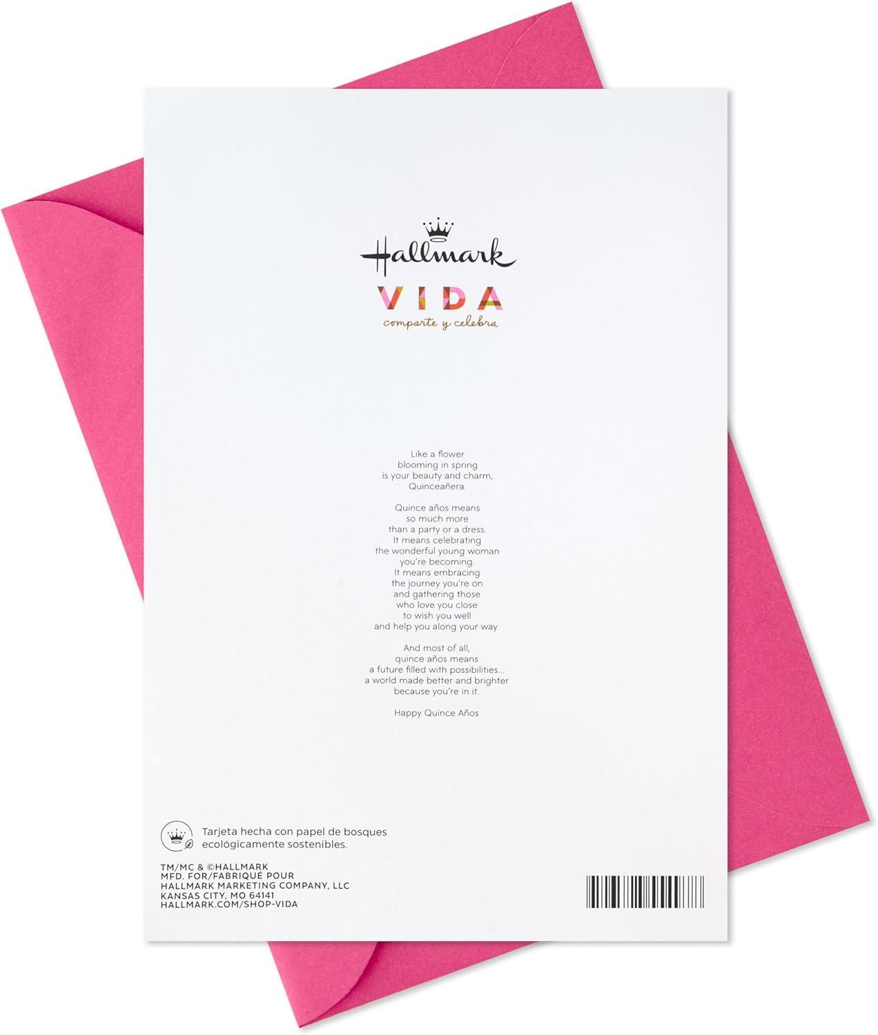 image:imageHallmark Vida Quinceanera Birthday Card Como una Flor