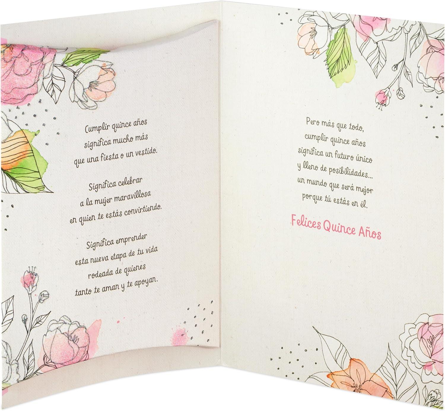 image:imageHallmark Vida Quinceanera Birthday Card Como una Flor