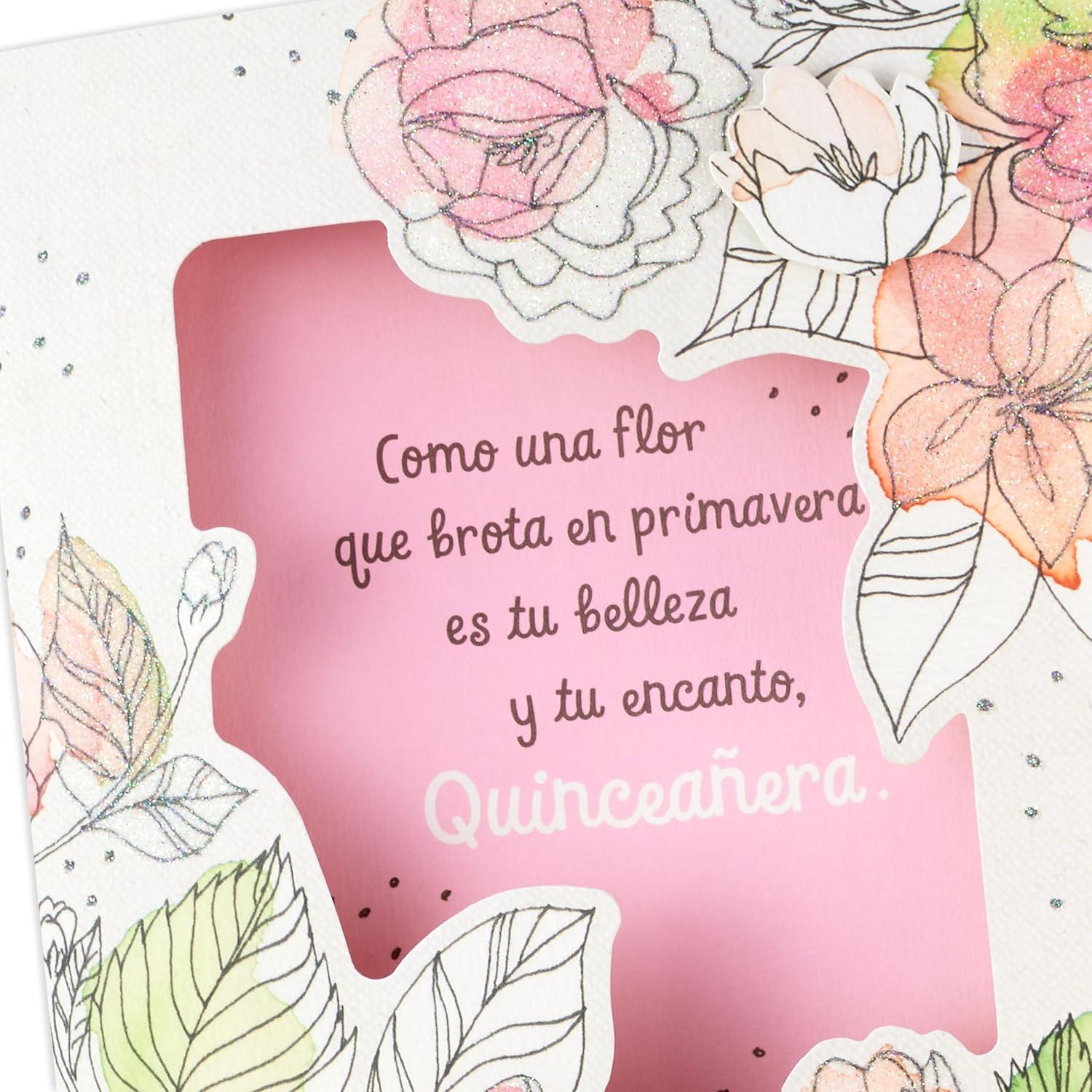 image:imageHallmark Vida Quinceanera Birthday Card Como una Flor