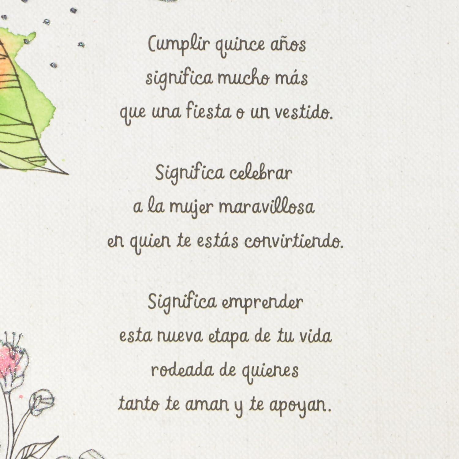 image:imageHallmark Vida Quinceanera Birthday Card Como una Flor