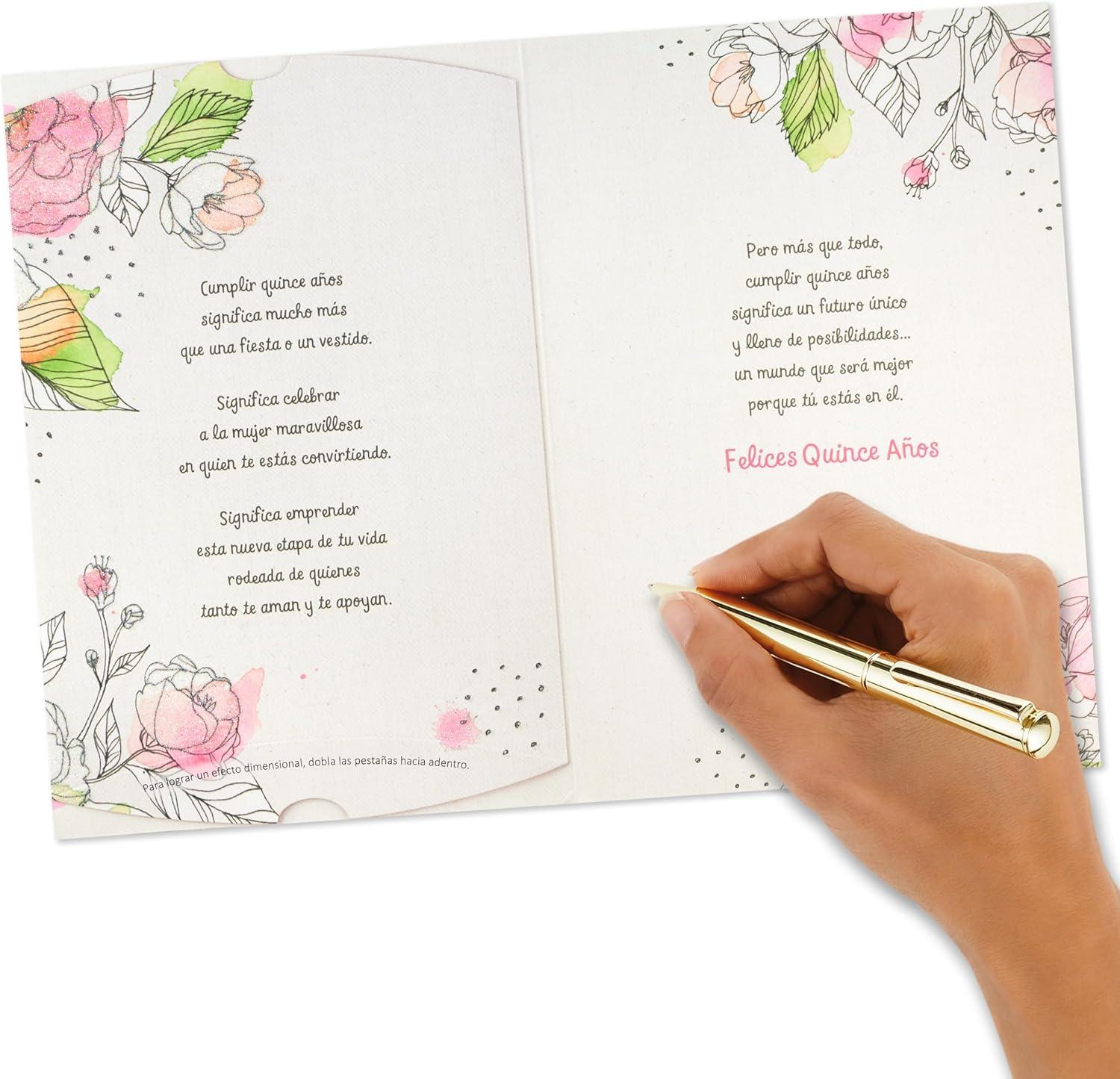 image:imageHallmark Vida Quinceanera Birthday Card Como una Flor