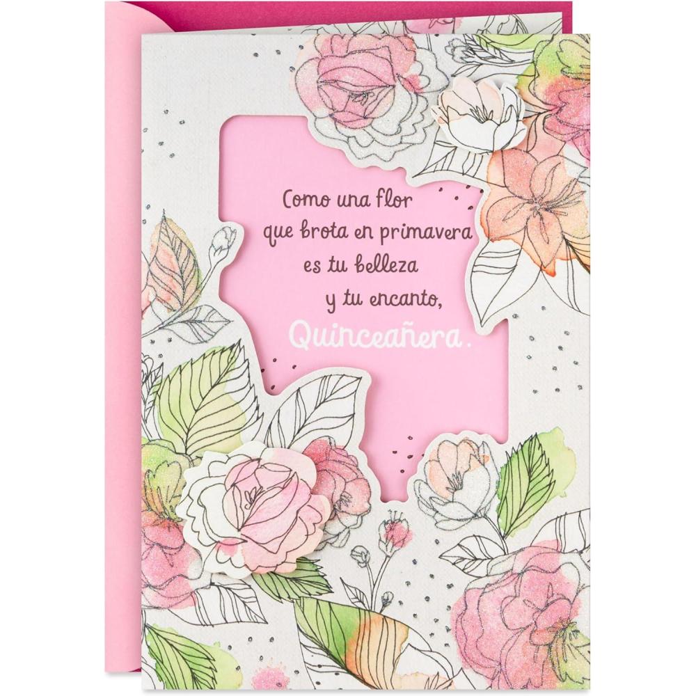 image:imageHallmark Vida Quinceanera Birthday Card Como una Flor
