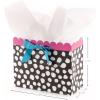 Hallmark 13″ Large Birthday Gift Bags with Tissue Paper (3-Pack: Black and Neon, Rainbow, WooHoo!) for Kids, Adults, Teens, Coworkers(Pink  Yellow)