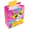 Hallmark 13″ Large Birthday Gift Bags with Tissue Paper (3-Pack: Black and Neon, Rainbow, WooHoo!) for Kids, Adults, Teens, Coworkers(Pink  Yellow)