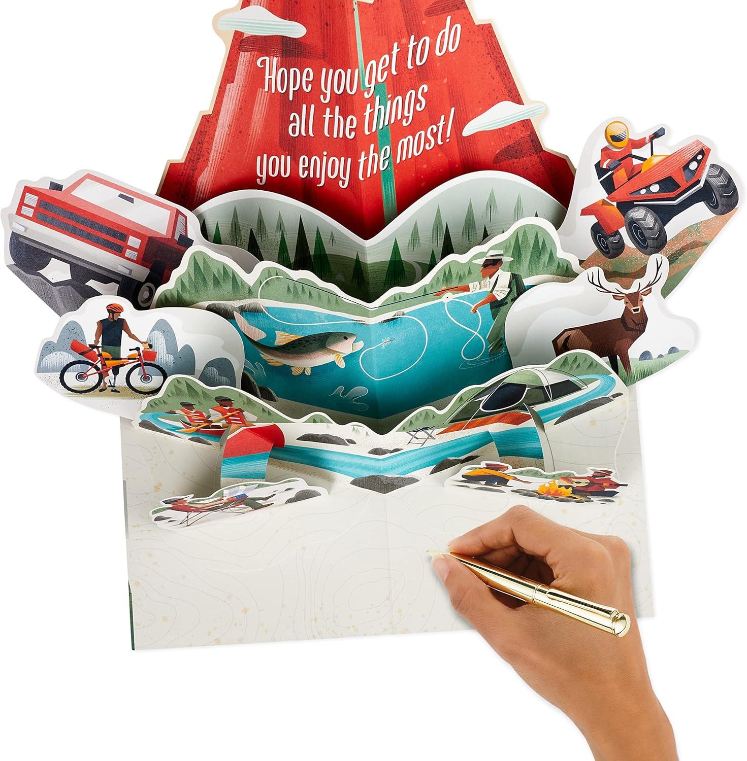 image:imageHallmark Pop Up Fathers Day Card from Son or Daughter Outdoors or Birthday Card for Dad