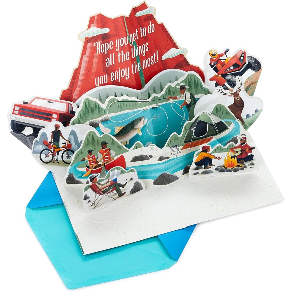 image:imageHallmark Pop Up Fathers Day Card from Son or Daughter Outdoors or Birthday Card for Dad