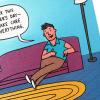 Hallmark Shoebox Funny Mother’s Day Card from Husband or Partner (Guy on Couch)(Mother’s Day  From Grateful Partner)