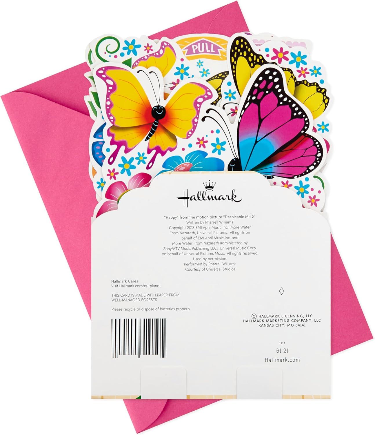 image:imageHallmark Pop Up Mothers Day Card with Song for Mom Pot of Butterflies Plays Happy by Pharrell Williams 58 x 83 inches 799MDL2026Pop Up Flowers Plays Happy By Pharrell Williams