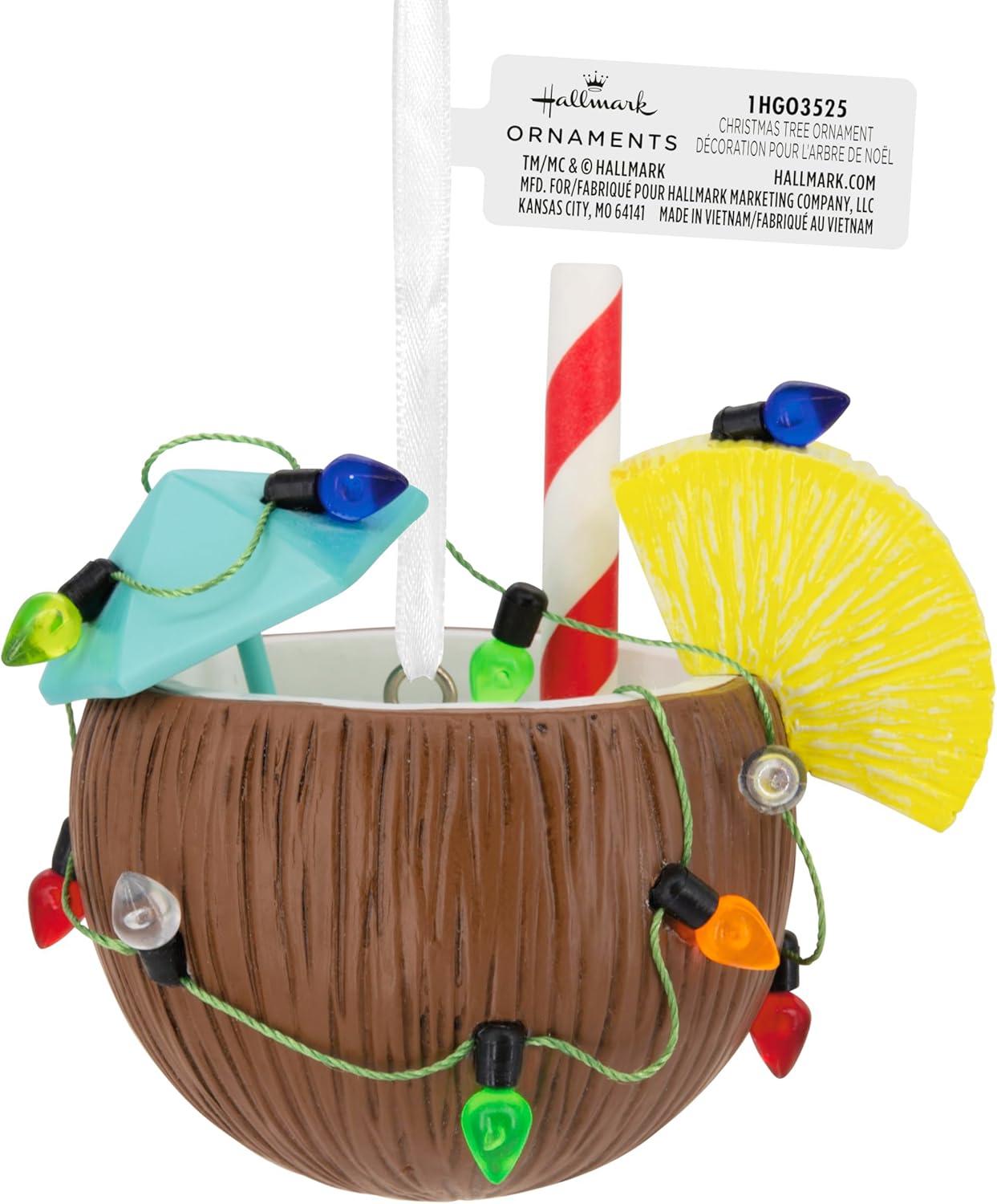 image:imageHallmark Festive Coconut Cocktail Christmas Ornament