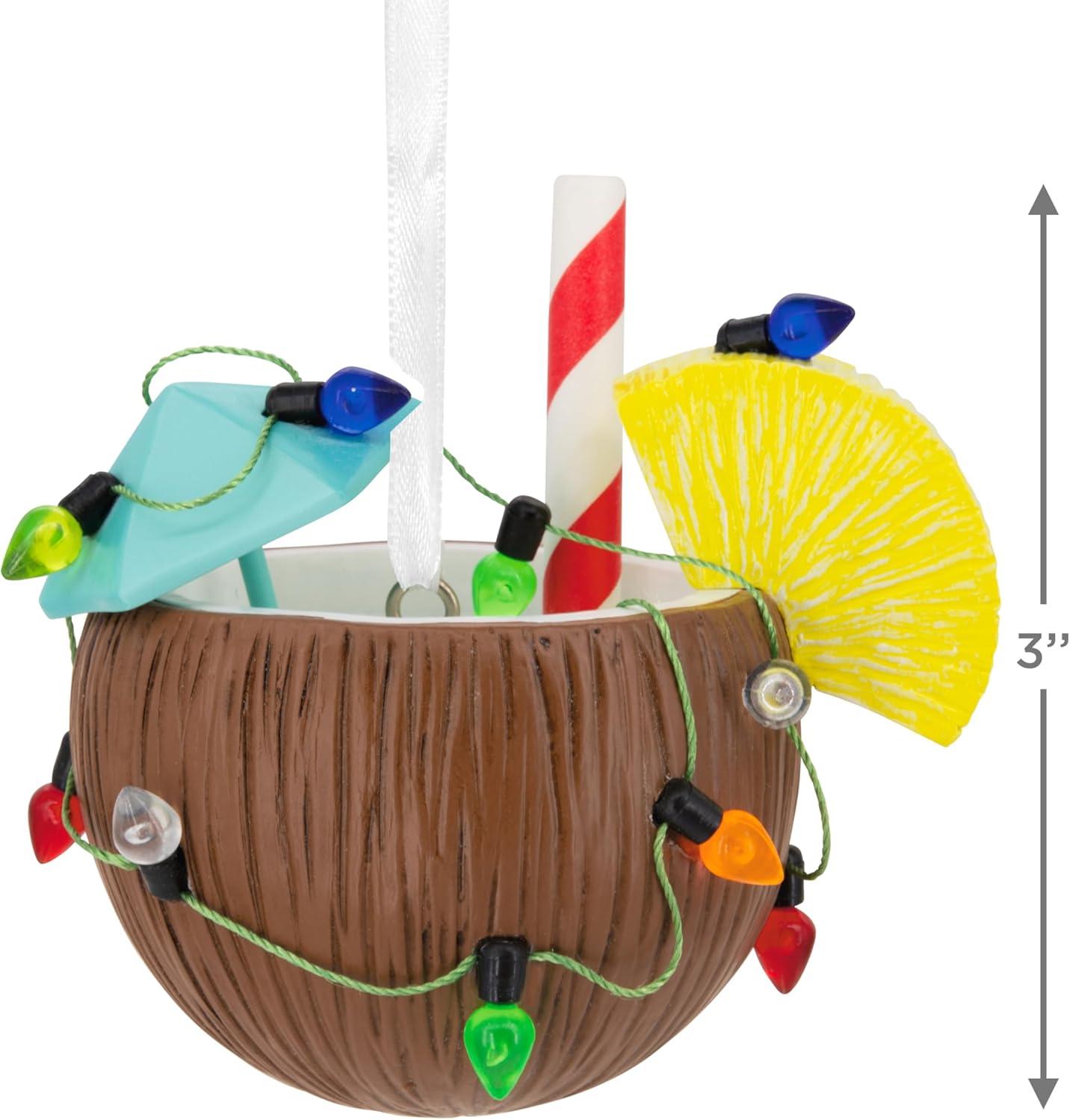image:imageHallmark Festive Coconut Cocktail Christmas Ornament