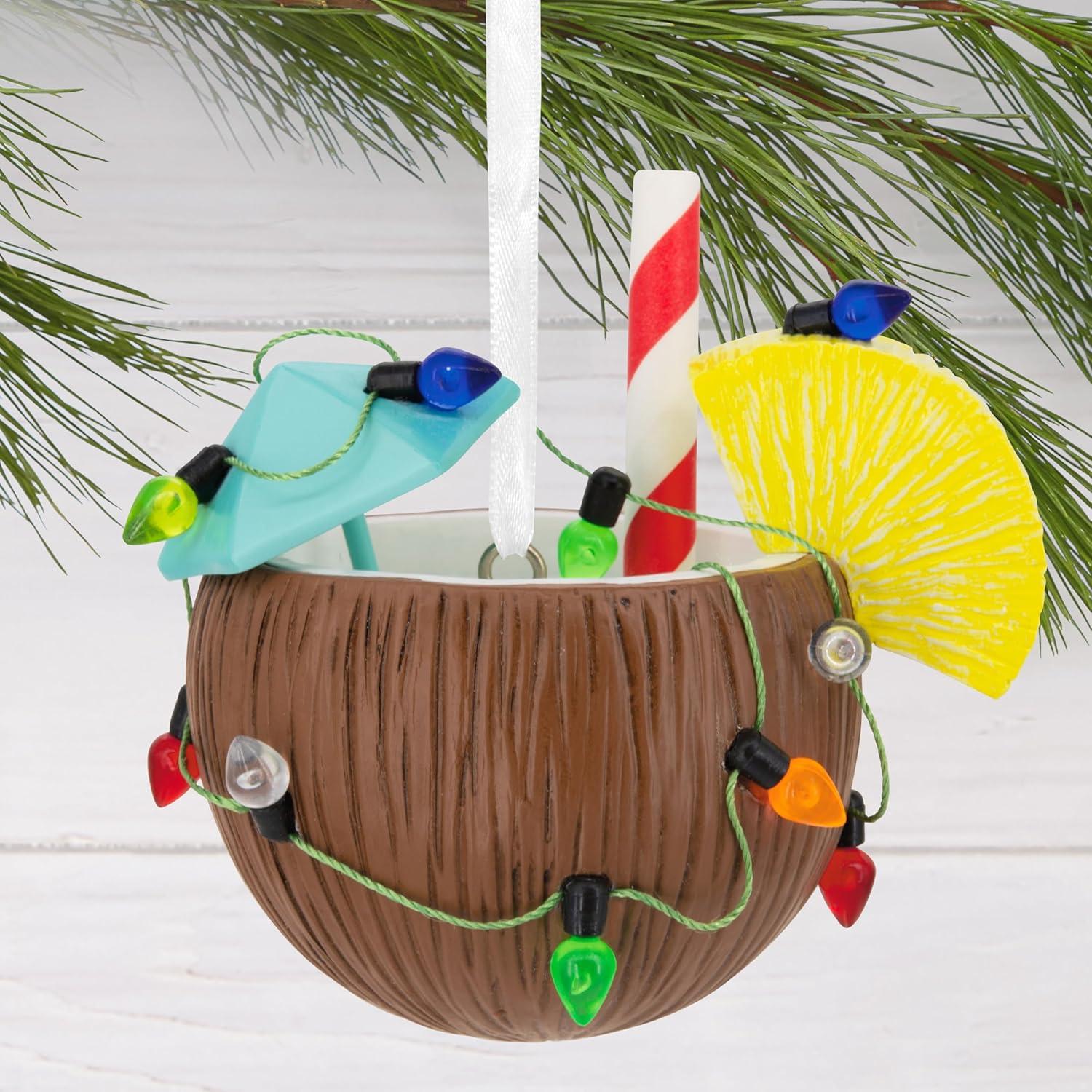 image:imageHallmark Festive Coconut Cocktail Christmas Ornament