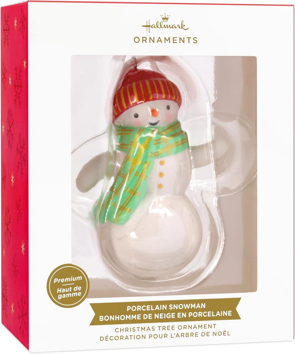 image:imageHallmark Festive Snowman Christmas Ornament CeramicSnowman