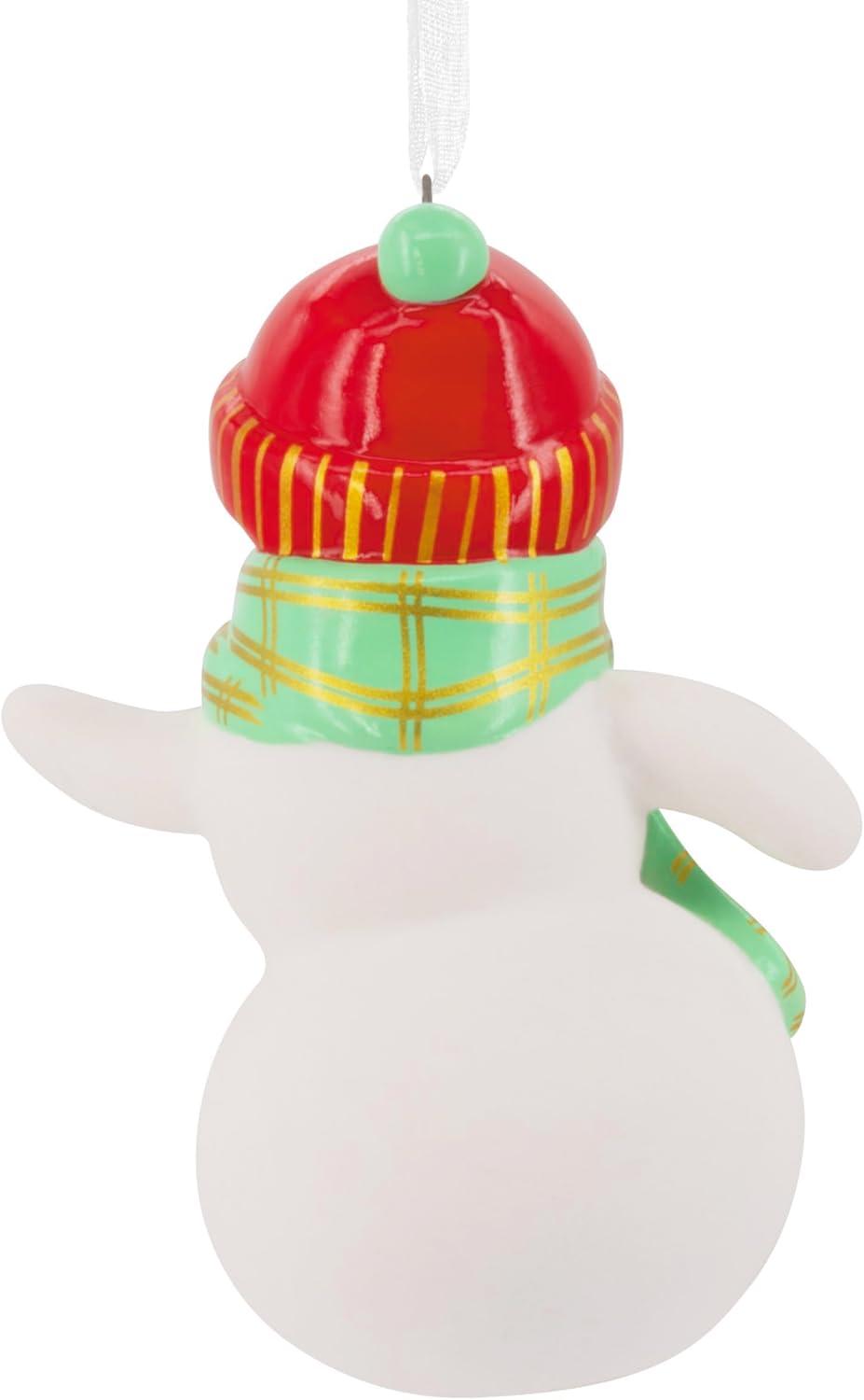 image:imageHallmark Festive Snowman Christmas Ornament CeramicSnowman