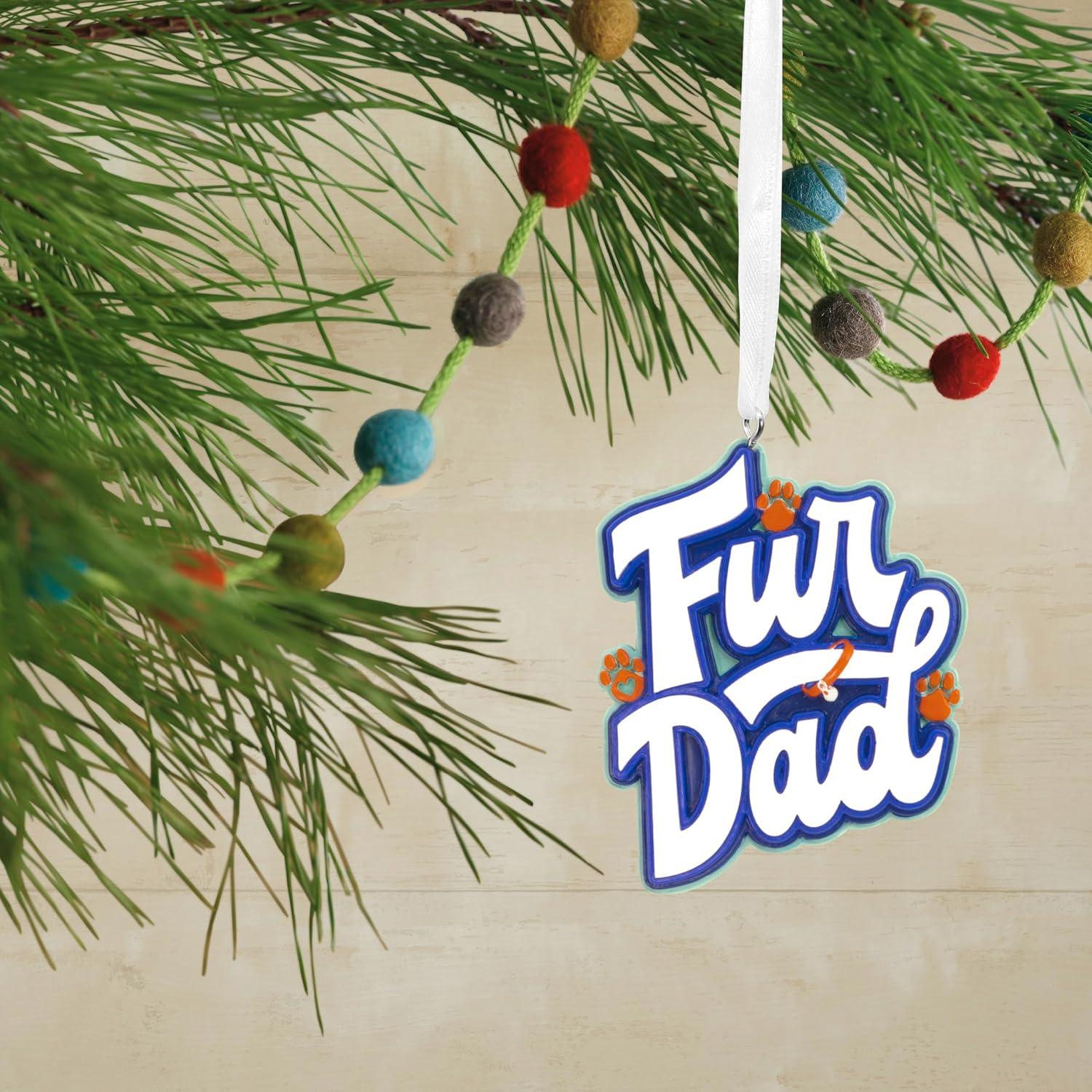image:imageHallmark Fur Dad Word Art Christmas Ornament