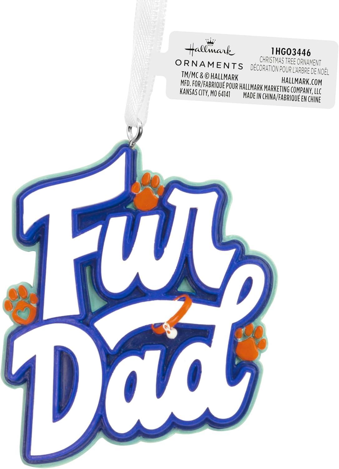 image:imageHallmark Fur Dad Word Art Christmas Ornament
