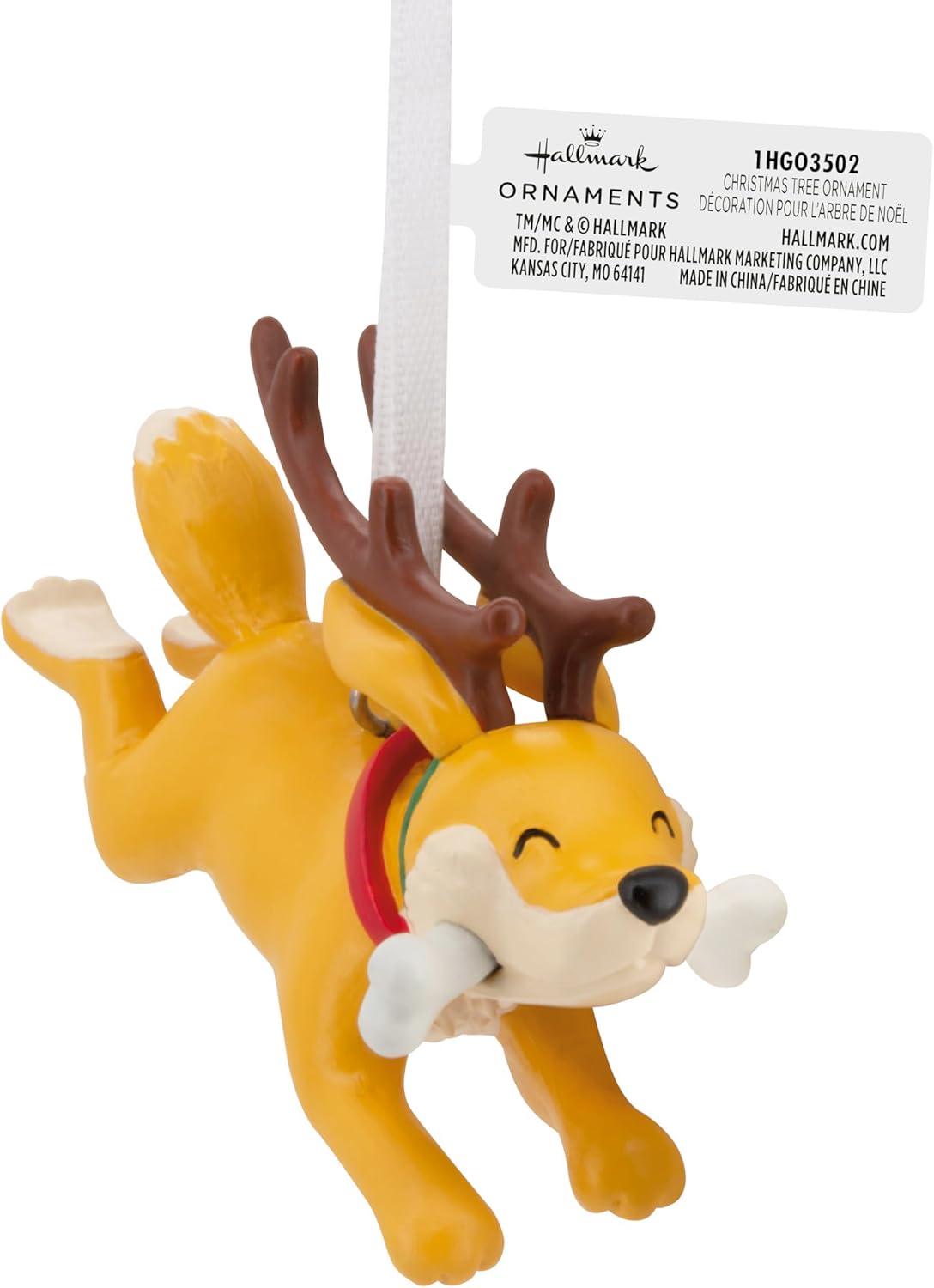 image:imageHallmark Reindeer Dog with Bone Christmas Ornament