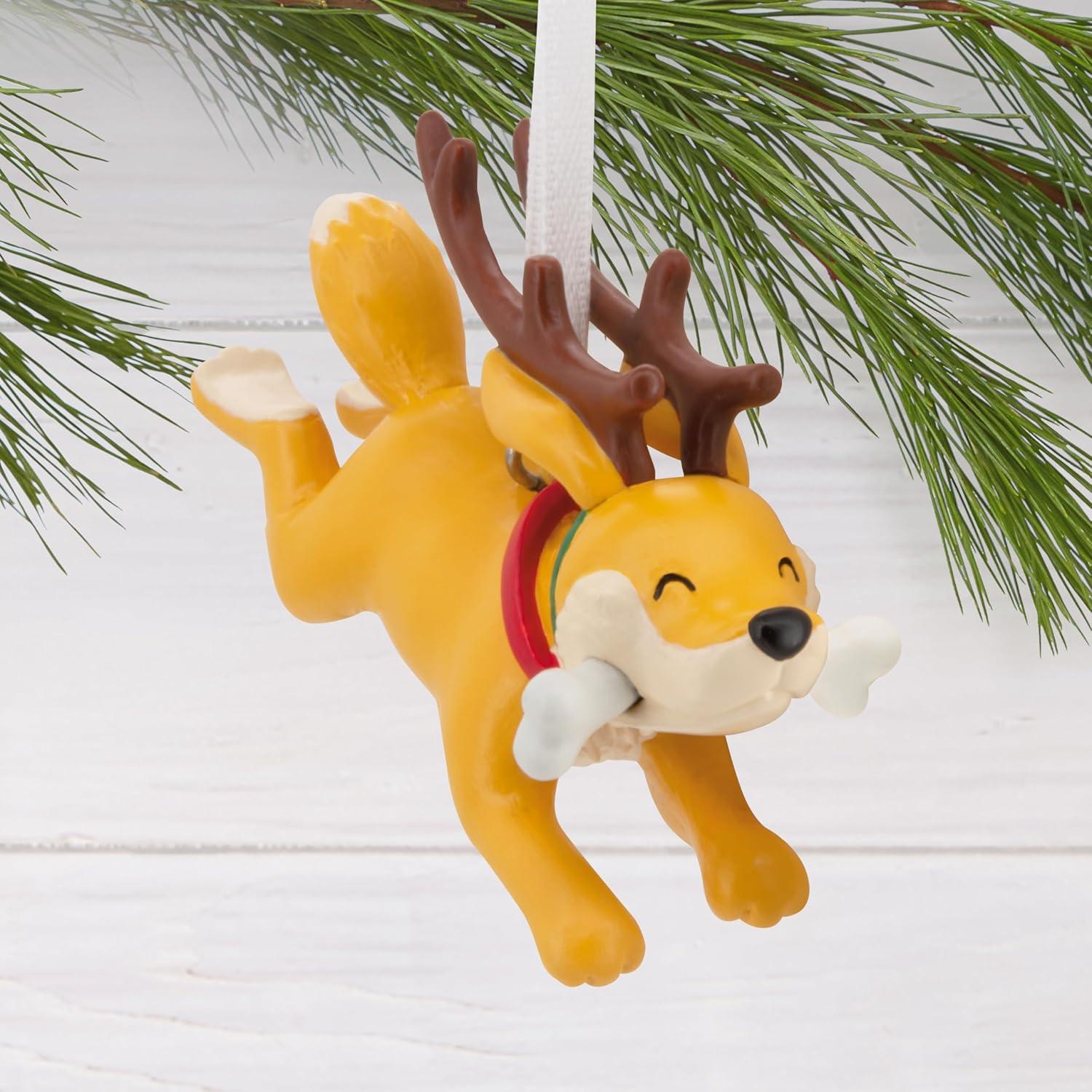 image:imageHallmark Reindeer Dog with Bone Christmas Ornament