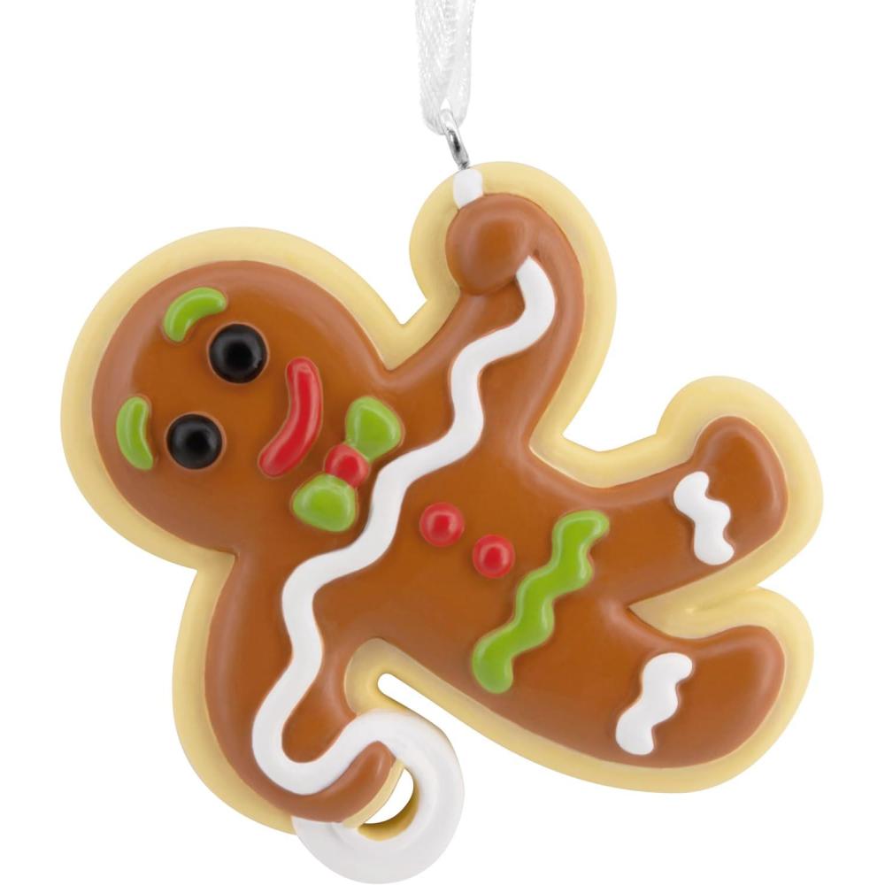 image:imageHallmark Festive Snowman Christmas Ornament CeramicGingerbread Man