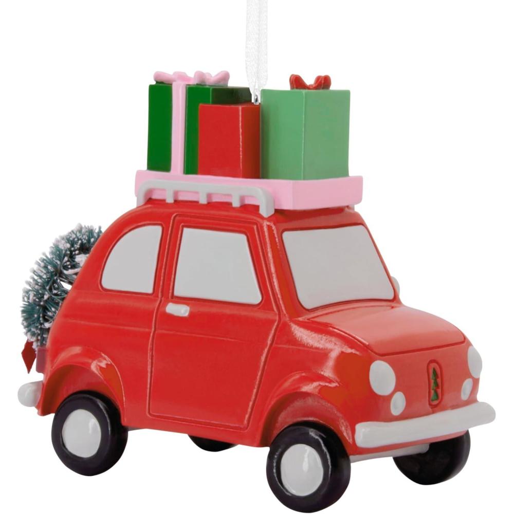 image:imageHallmark Festive Snowman Christmas Ornament CeramicRed Car